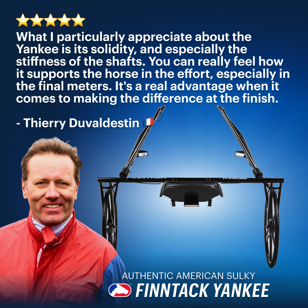 Finntack YANKEE sulky med carbon sulkyhjul 28" *(lengre leveringstid)