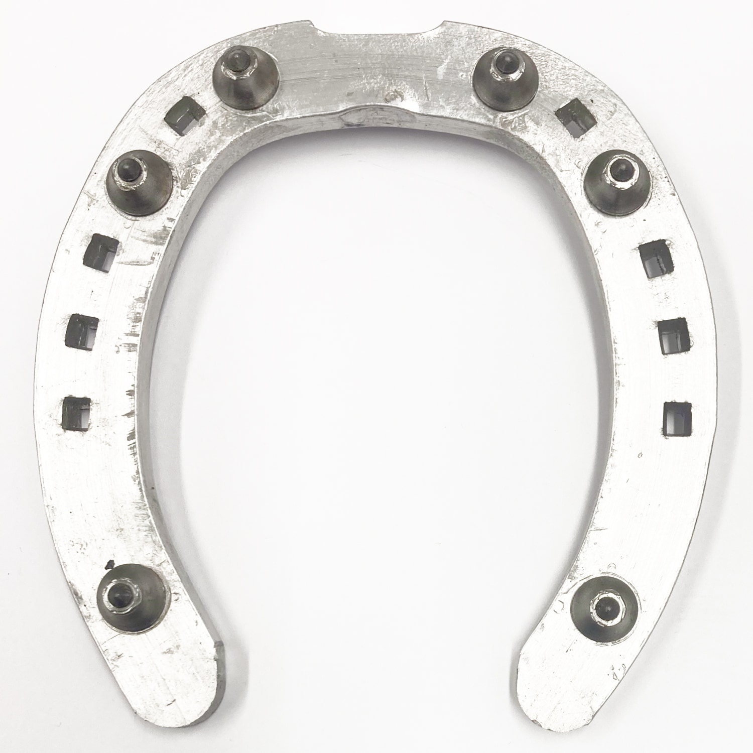 S/shoe Aluminium w/ fixed studs, hind (pcs)