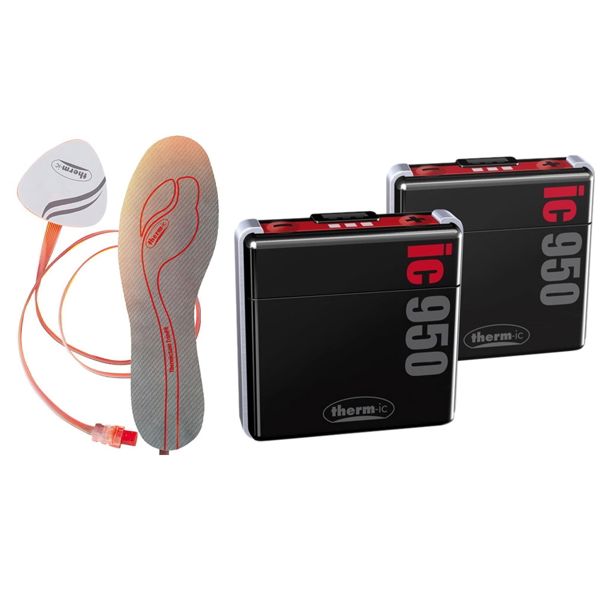 Therm-ic Smart Pack Set IC 950 Foot Warmer with Trim Fit Insoles