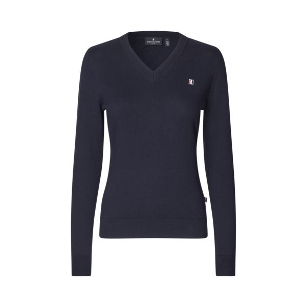 Klassischer Damen V-Ausschnitt Pullover
